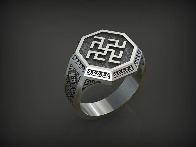 06 Slavianic Ring - Odolen trava 3D print model