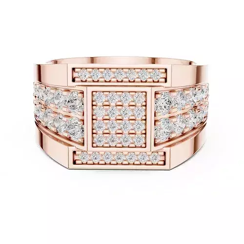 Mens Diamond Band Ring 3dm stl renders details animation 