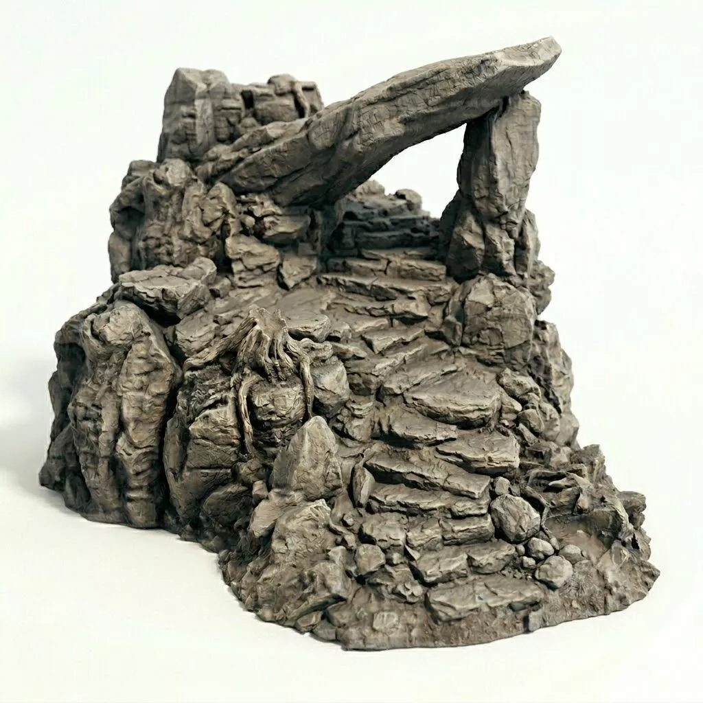 Free Rocky Arch Diorama Base for Printing Free 3D print model