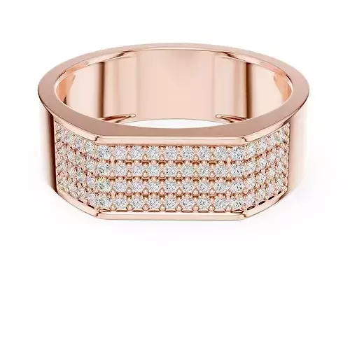 Mens Diamond Band Ring 3dm stl renders details animation 