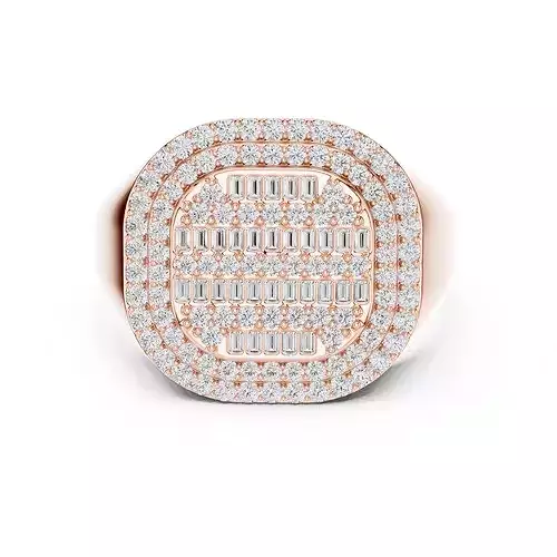 Mens Diamond Band Ring 3dm stl renders details animation 