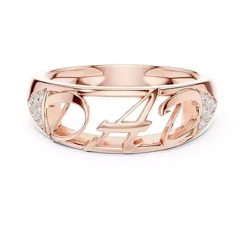Mens Diamond Band Ring 3dm stl renders details animation 