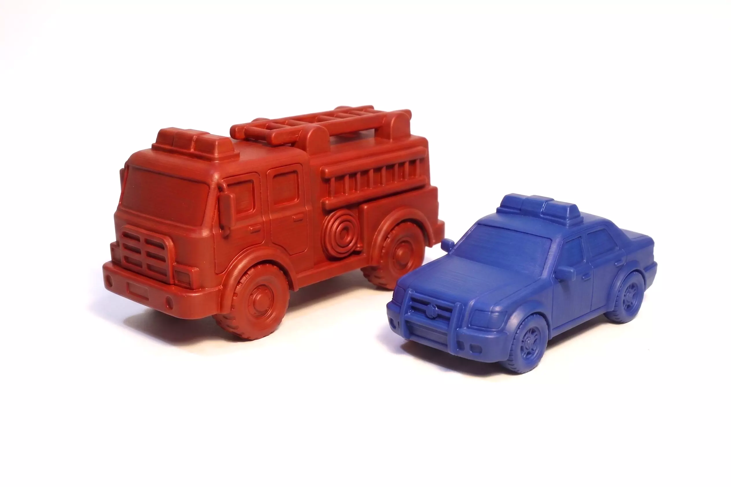 Toy Fire Truck and Police Car 3D print model