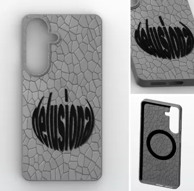 Textured Magnetic Case for S26 Plus 3D print model