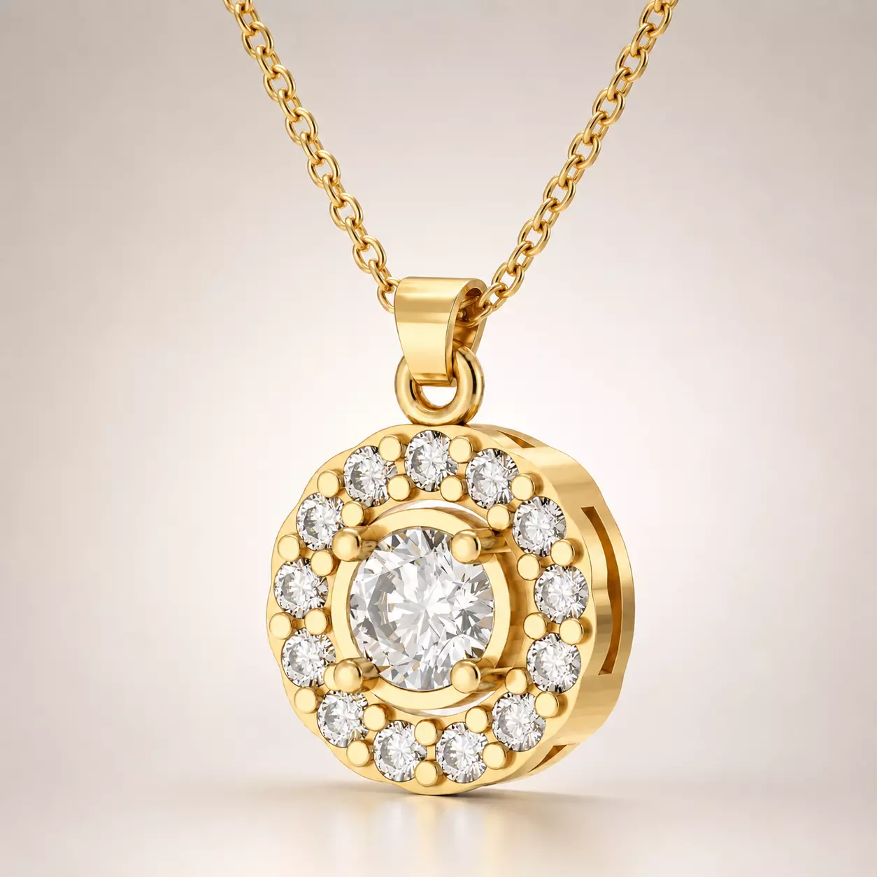 Floral Halo Pendant - 3D print ready 3D print model