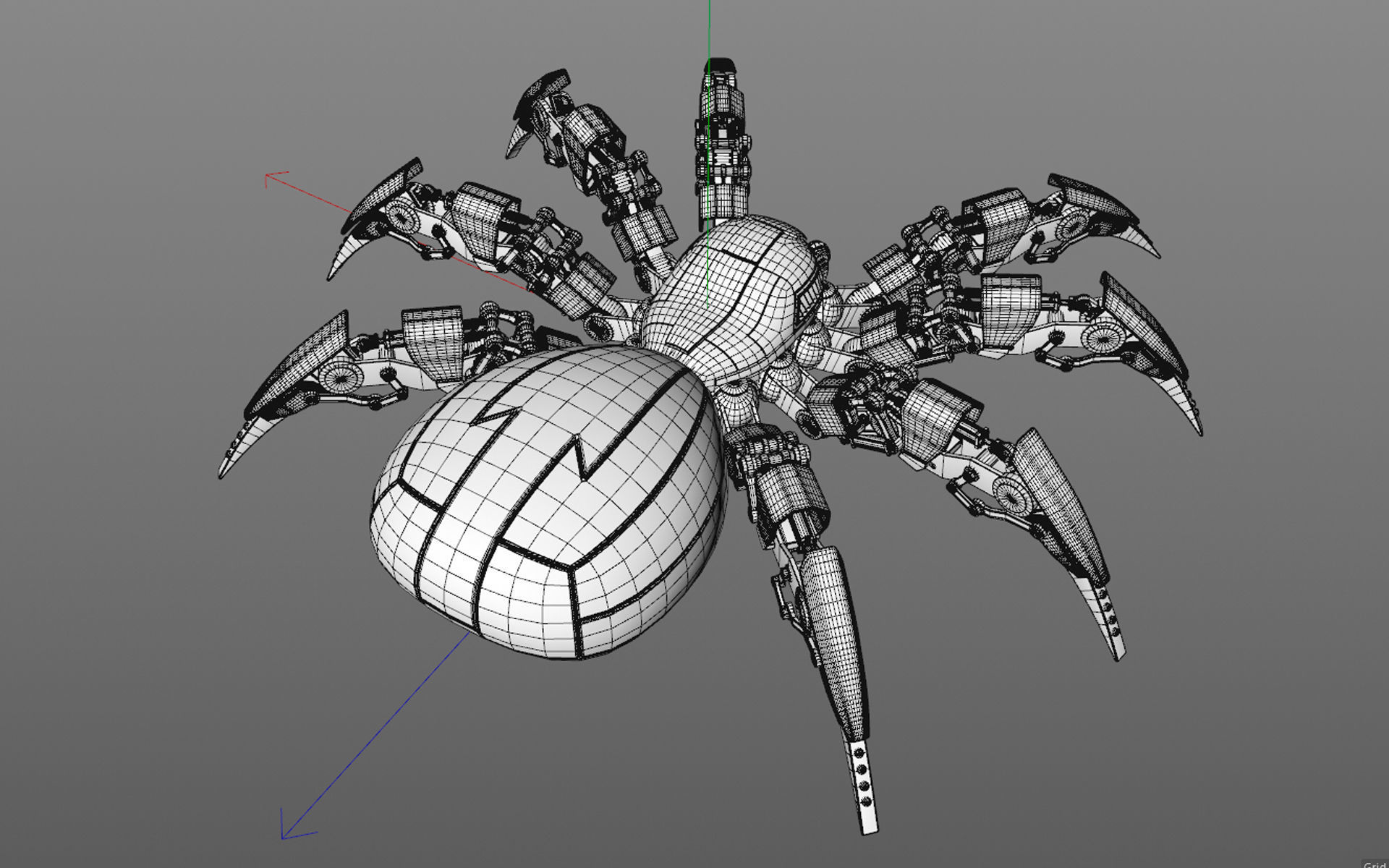 Spider Robot 2 3D model_8