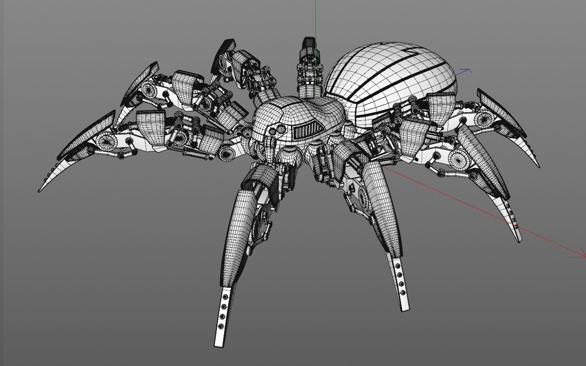 Spider Robot 2 3D model_9