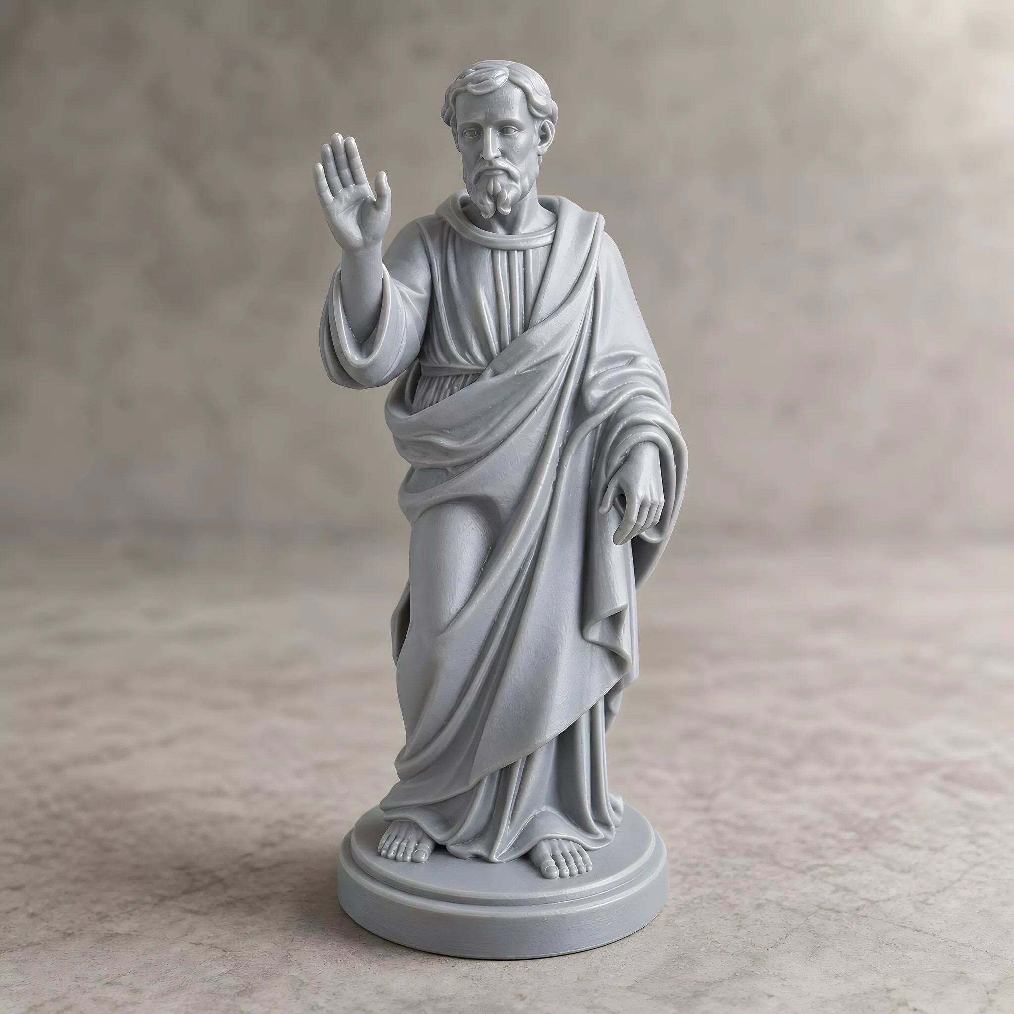 Saint Peter Statue 3D Print Model 3D print model