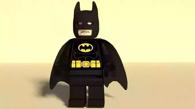 Lego Batman Lego mini-fig  Low-poly  Low-poly 3D model