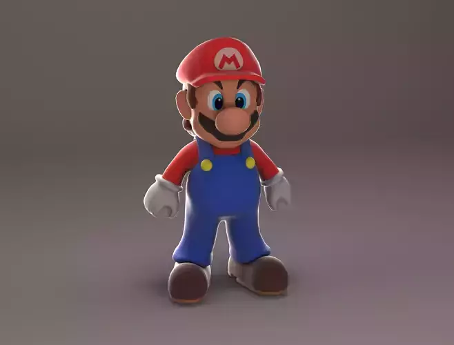 Mario 3D model character Free 3D model