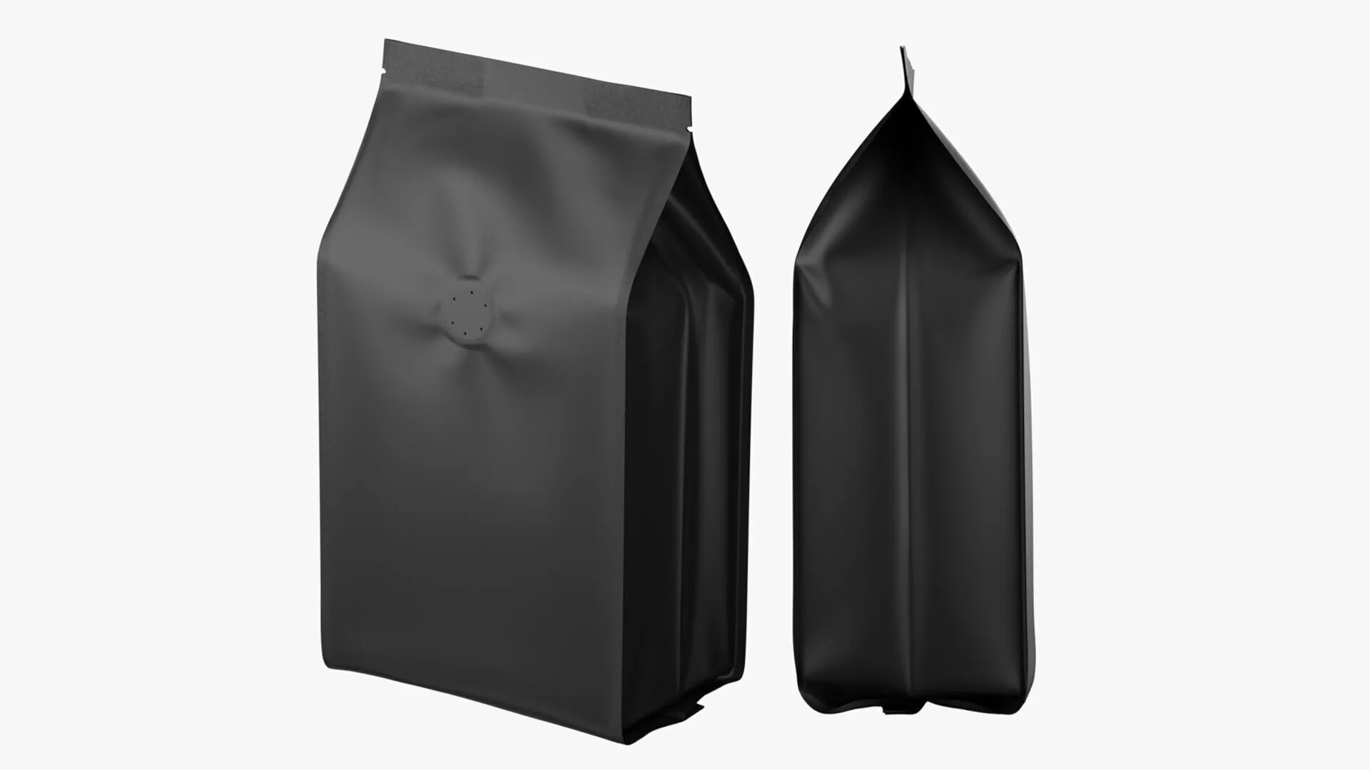 Four Seal Bag Pouch Mockup 06 3D model