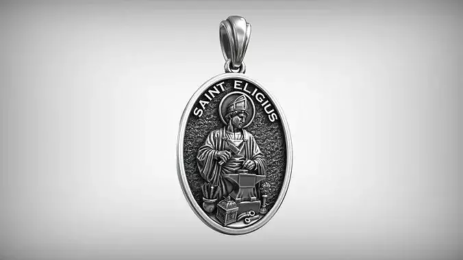 Saint Eligius Patron Saint of Jewelers and Metalworkers Medal