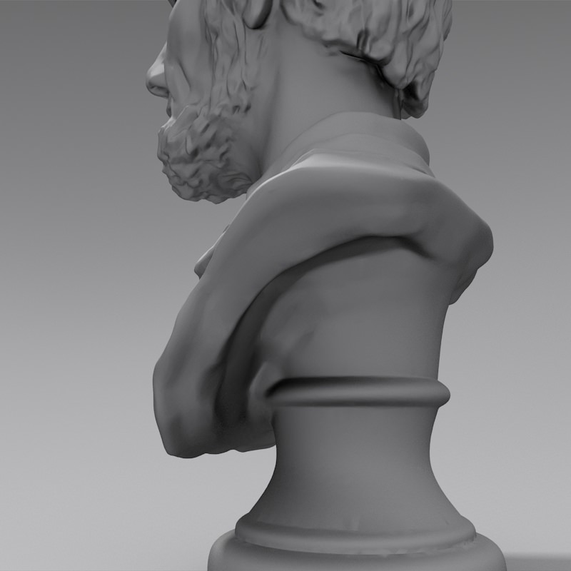 3D Printable - Abraham Lincoln Bust 3D print model_3