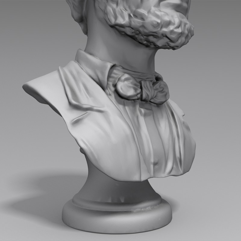 3D Printable - Abraham Lincoln Bust 3D print model_2