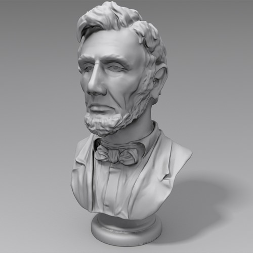 3D Printable - Abraham Lincoln Bust 3D print model