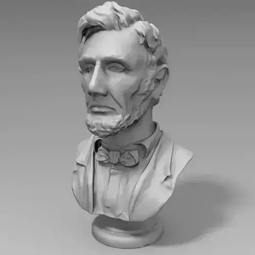 3D Printable - Abraham Lincoln Bust