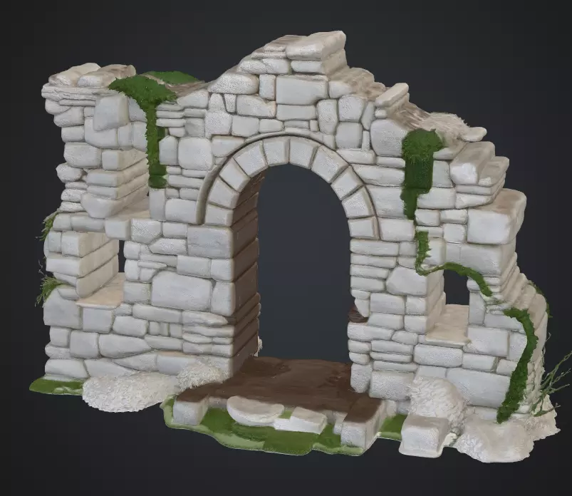 Stadttor halb eingefallen 3D print model