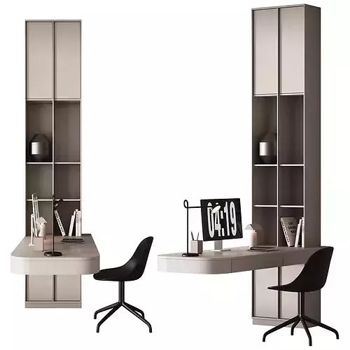 605 office furniture 53 workplace 27 3D model 2