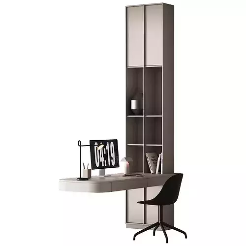 605 office furniture 53 workplace 27 3D model 4