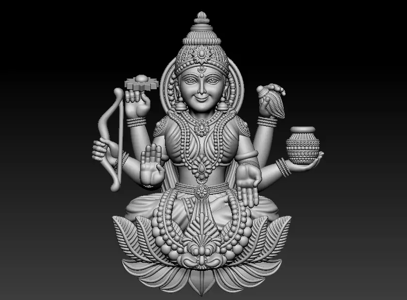 Laxmi Mata 3D print model 3D print model