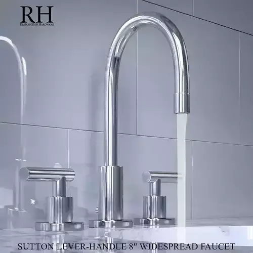 SUTTON LEVER-HANDLE 8in WIDESPREAD FAUCET