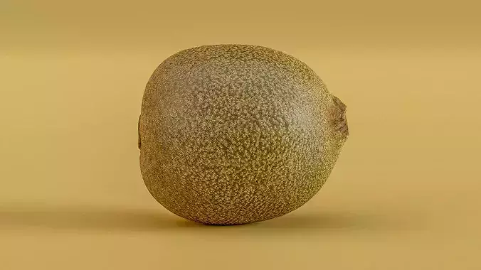 Kiwi Fruit Photogrammetry 3D Scan - Mid and Low Poly Low-poly 3D model