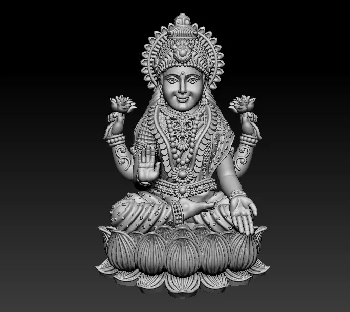 Laxmi Mata 3D print model 3D print model