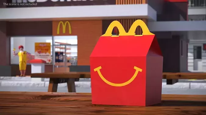 McDonalds Happy Meal 3D model 2