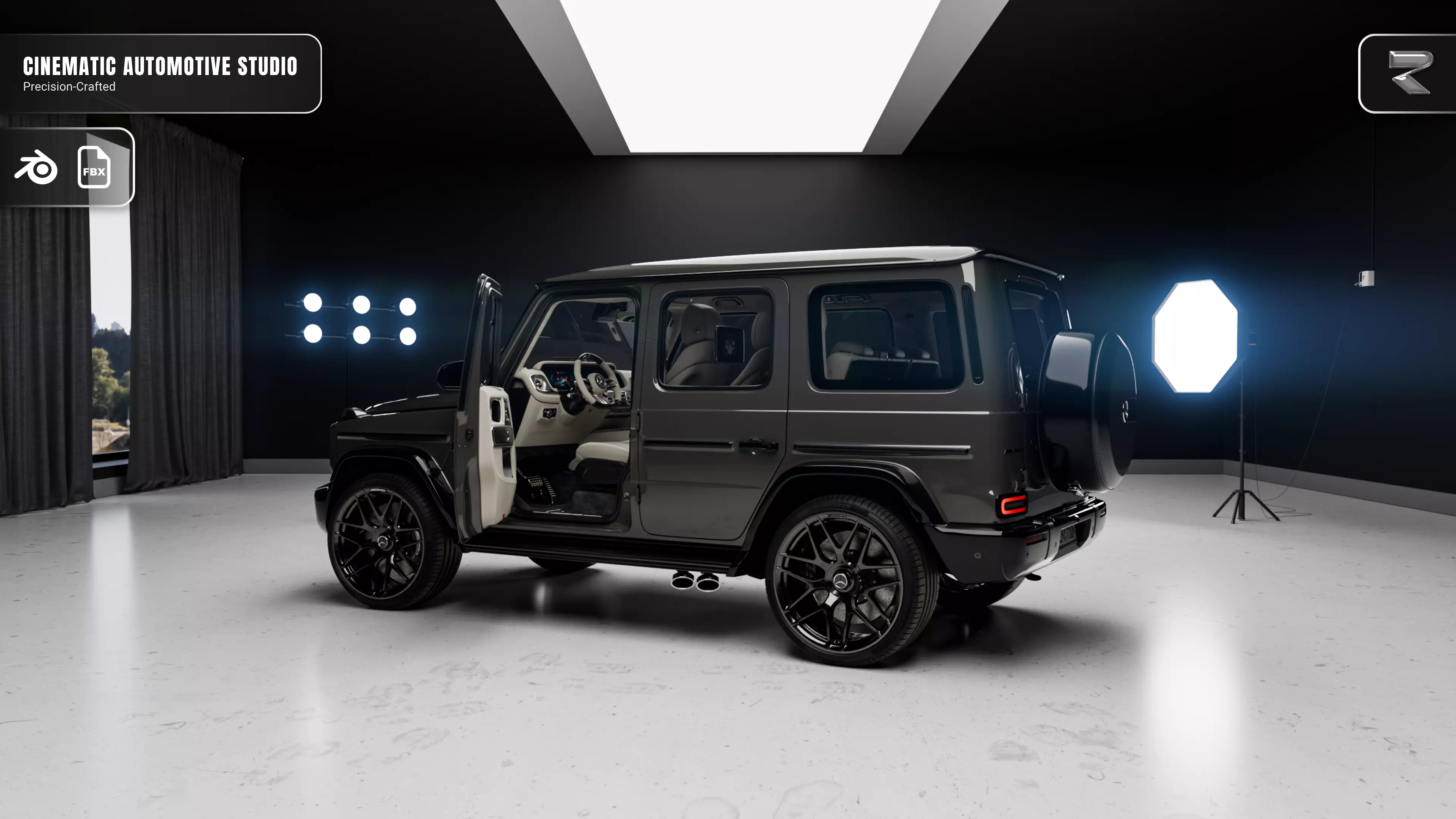 Cinematic Automotive Studio Project File 3D model