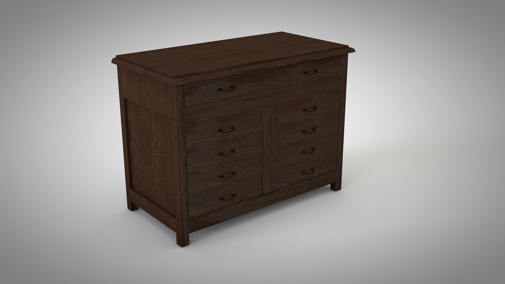 Italian style drawer 3D model_1