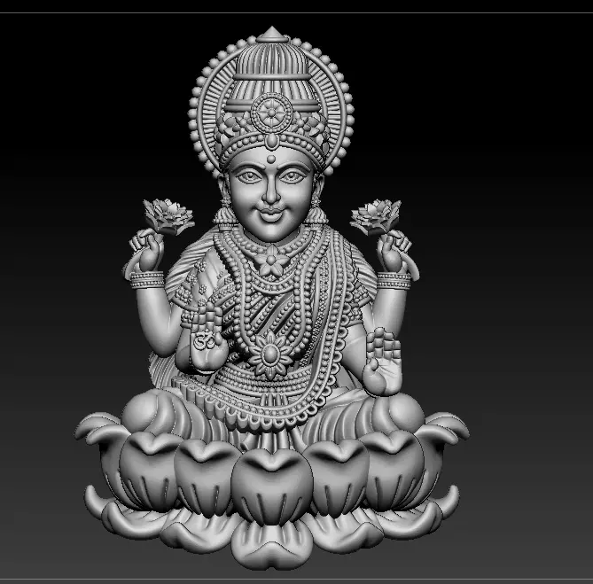 Laxmi Mata 3D print model 3D print model