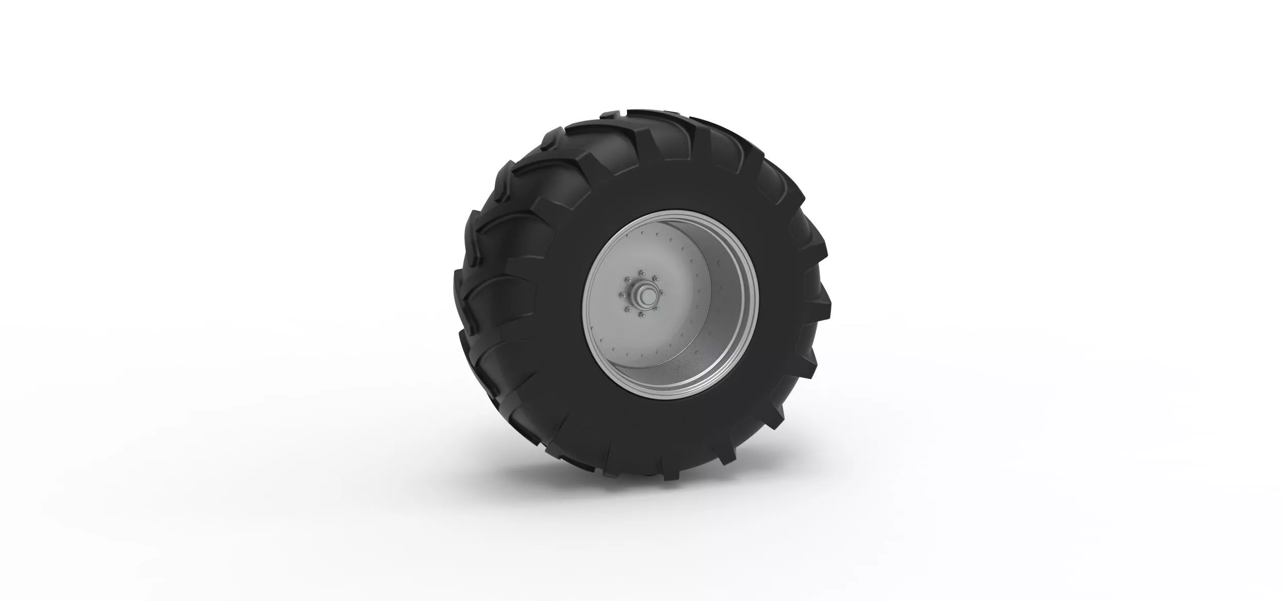 Rear wheel of Vintage Pulling tractor Version 4 Scale 1 to 25 3D print model