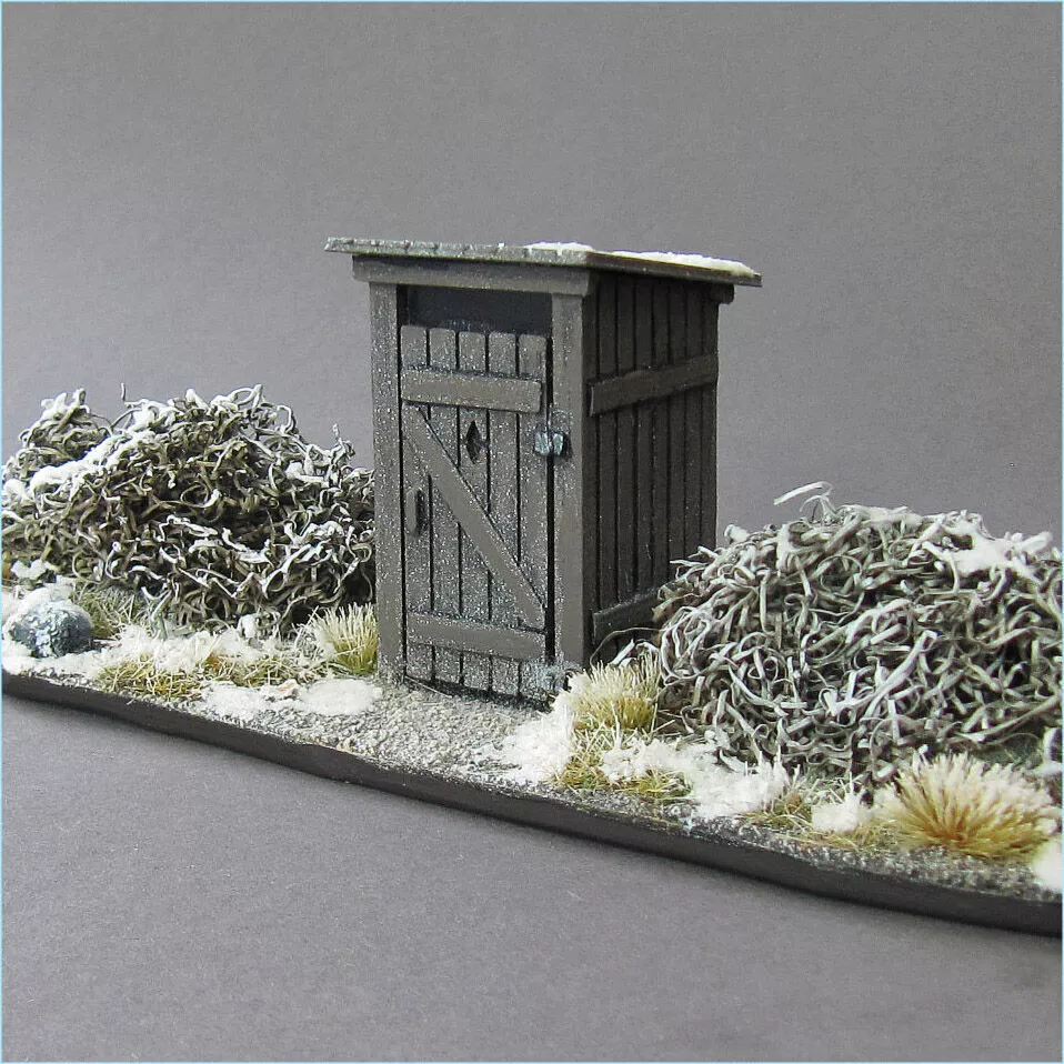 Village toilet Free 3D print model