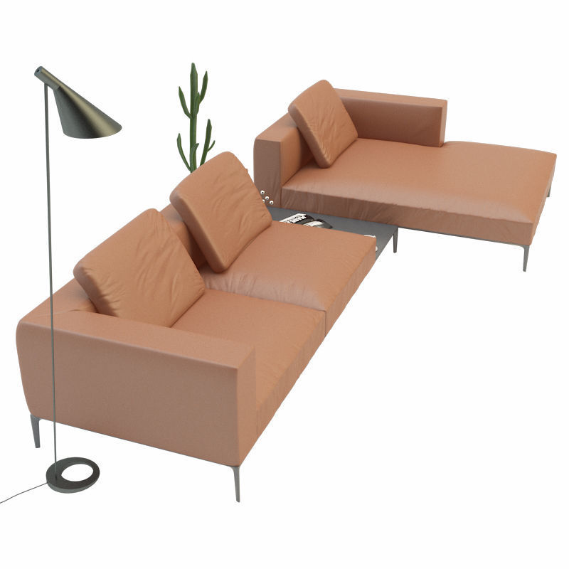 Sofa jaan living walter knoll 3D model_4