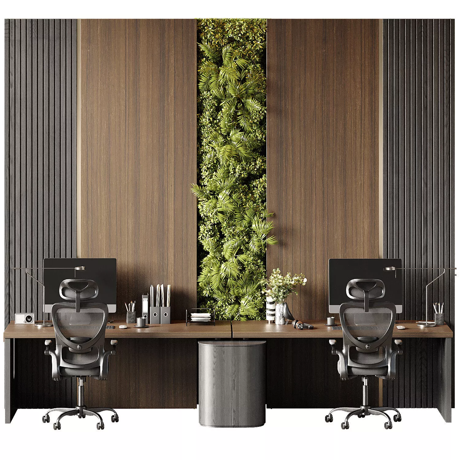 Employee Set Office Furniture 22 3D model
