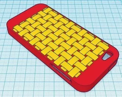 IPHONE 5 WEAVE CASE 3D print model