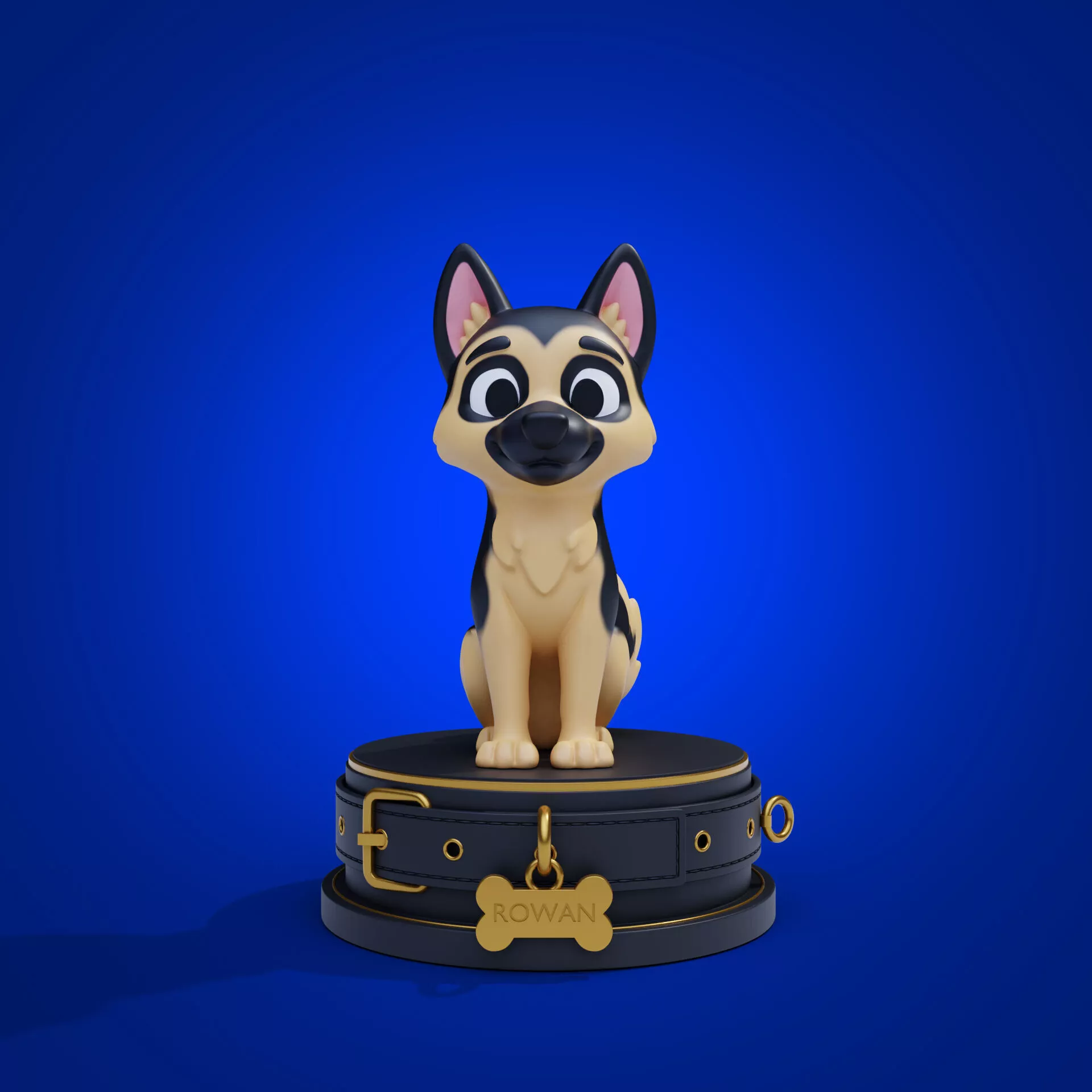 rowan dog 3D print model