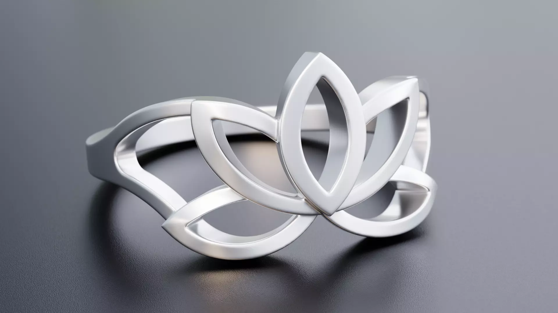 Lotus Flower Ring - Design-2 3D print model
