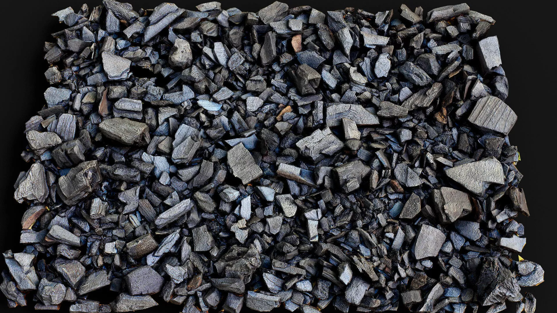 burned ground coal debris patch pt2 PBR photogrammetry Low-poly 3D model