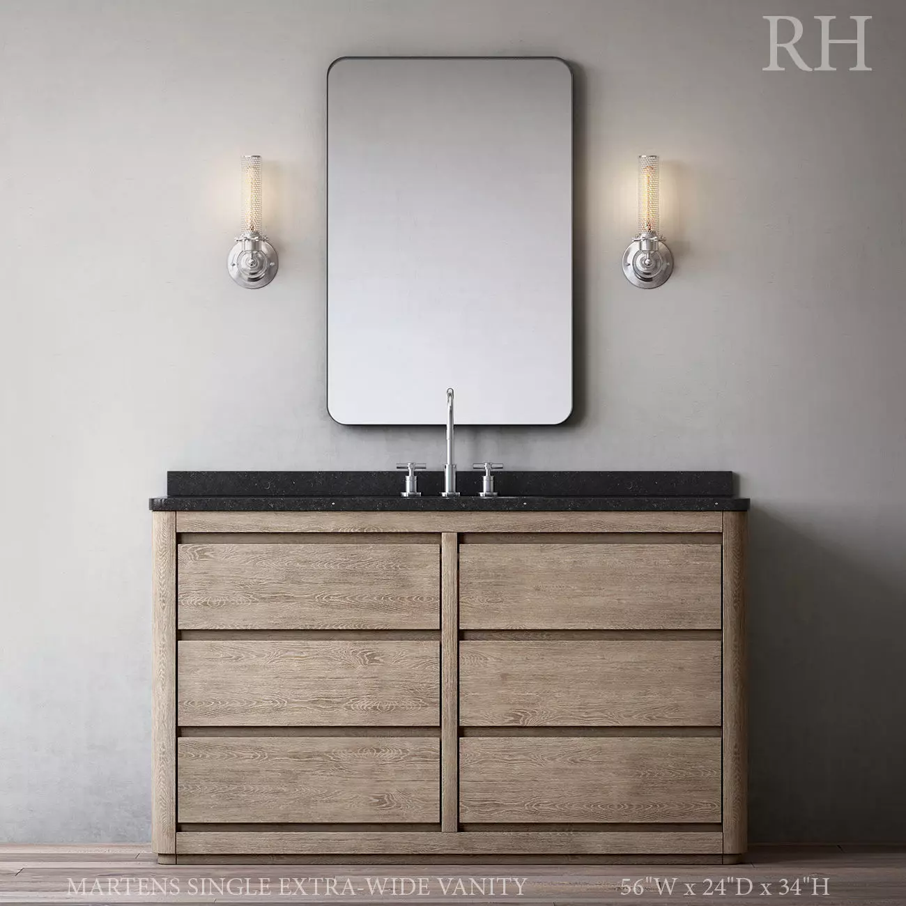 MARTENS SINGLE EXTRA-WIDE VANITY 3D model_0