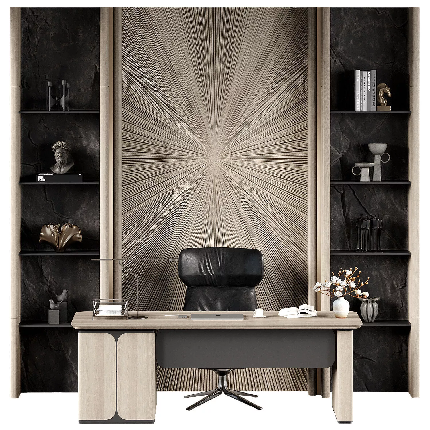 Boss Desk - Office Furniture 58 3D model