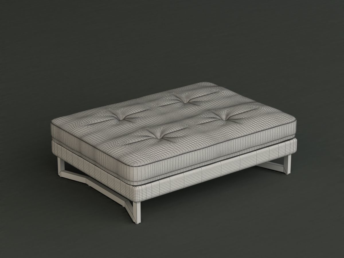 Leather Corner Sofa 3D model_5