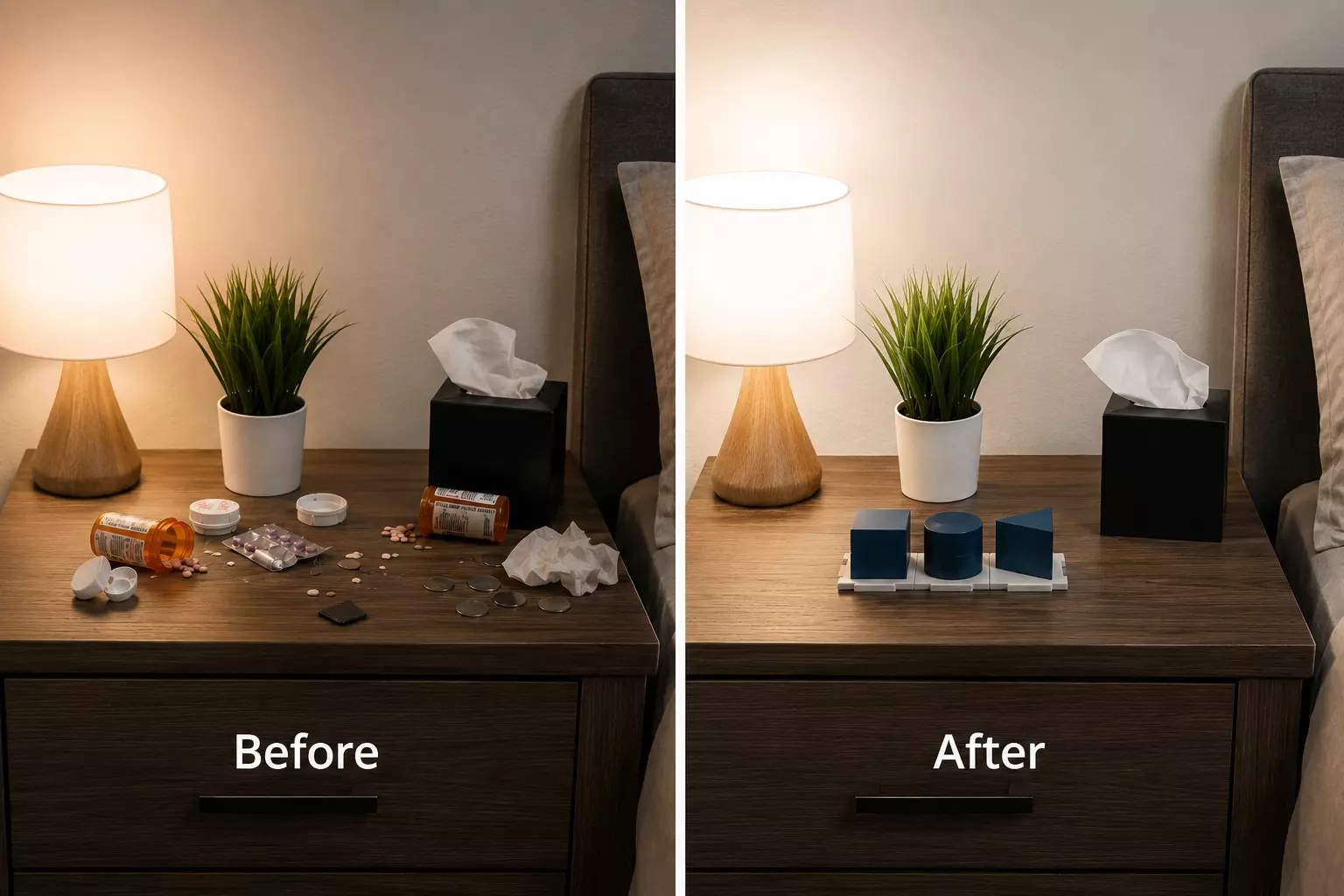 Memory Nest Starter Pack Modular Nightstand Organizer System 3D print model