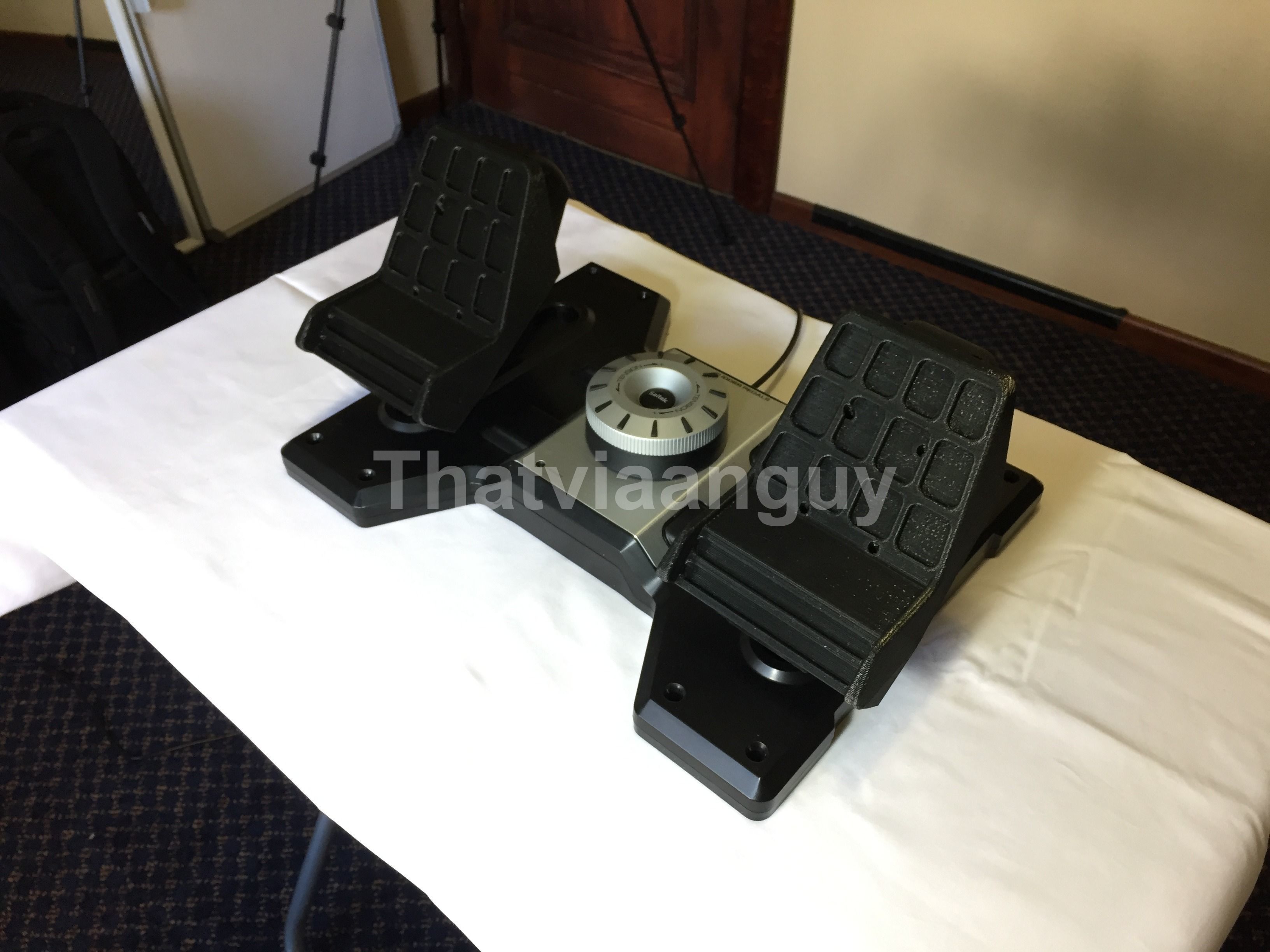 Saitek Rudder Pedals to Cessna Conversion 3D print model_11