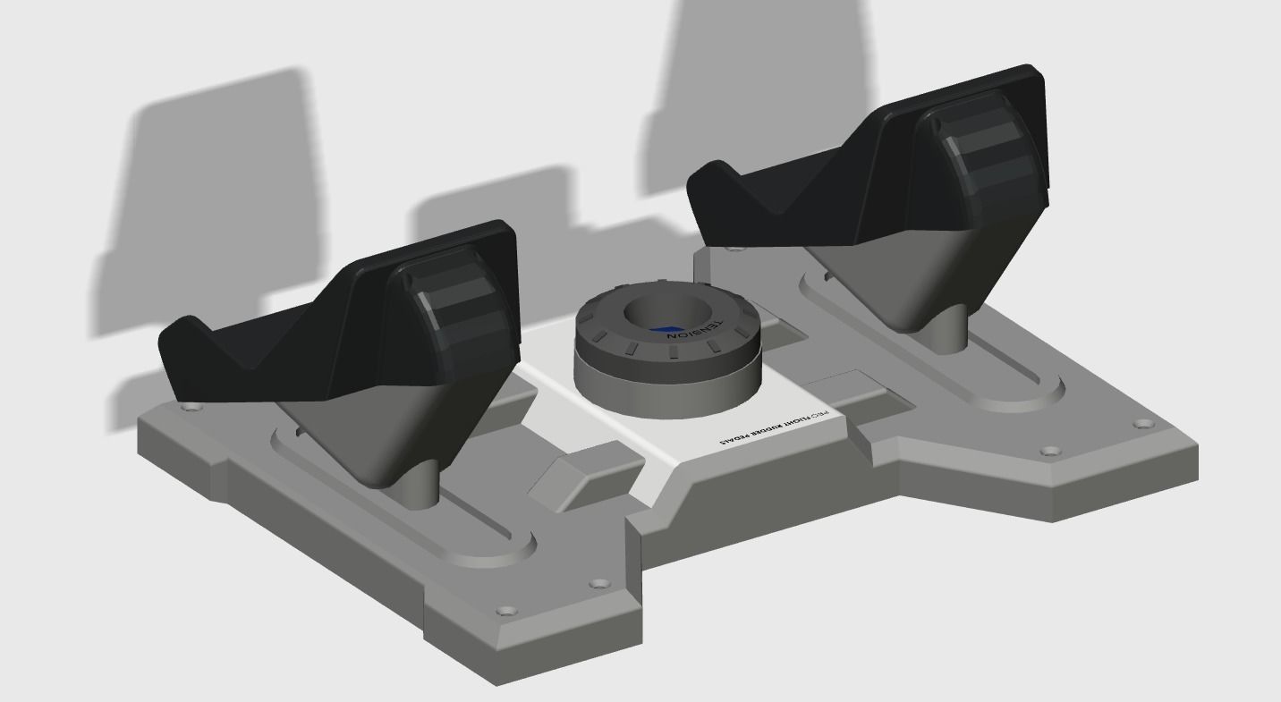 Saitek Rudder Pedals to Cessna Conversion 3D print model_7