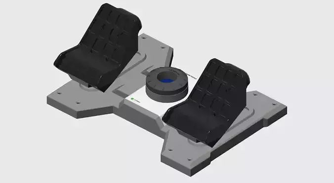 Saitek Rudder Pedals to Cessna Conversion 3D print model