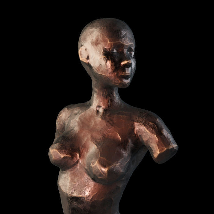 Sculpture female mannequin 3D model_1