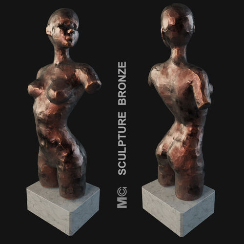 Sculpture female mannequin 3D model