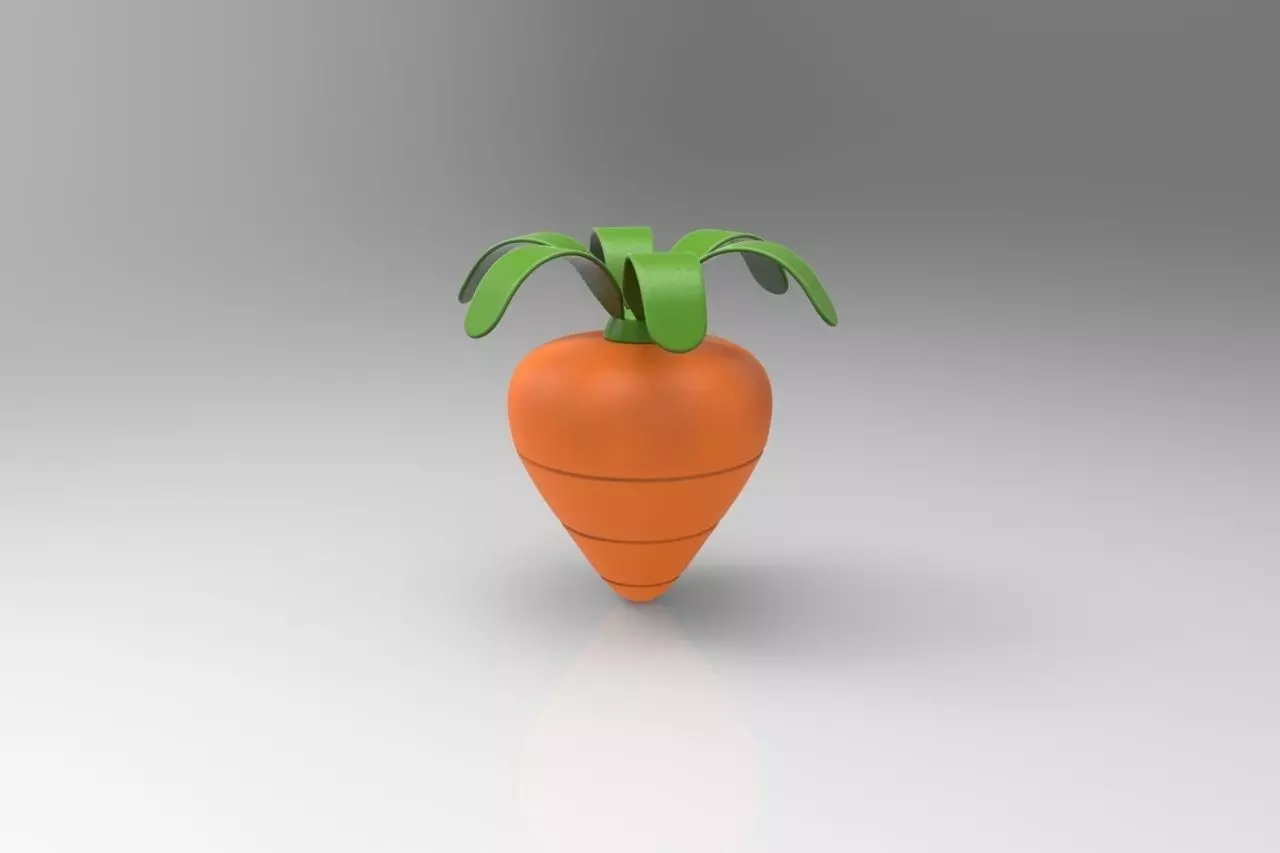 Carrot Cartoon 3D model Free 3D model