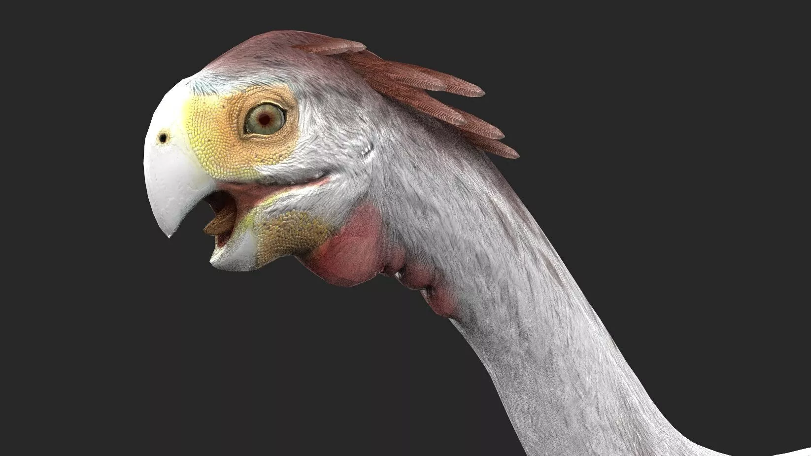 Gigantoraptor Low-poly 3D model